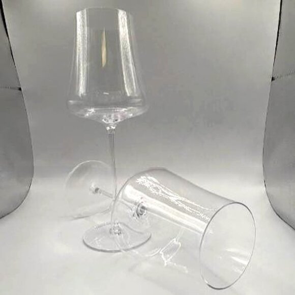 4 BOLIA Silhouette White Wine Crystal Glasses Danish - Picture 1 of 7